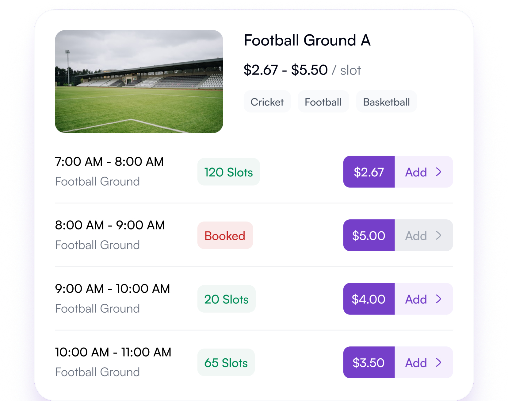Live Availability